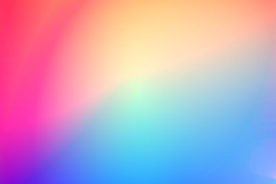 The blurred background features a colorful gradient of pink, blue, purple, orange and yellow in a vector illustration style. --ar 128:85