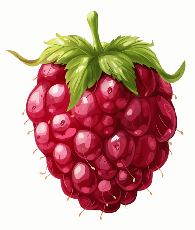 RASBERRY, vector illustration with white background