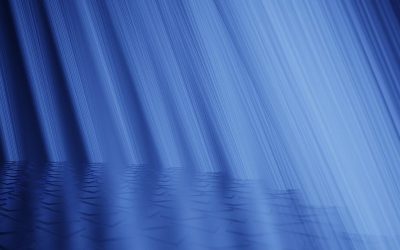 Blue background, waterfall, light and shadow, laser texture, in the style of high definition