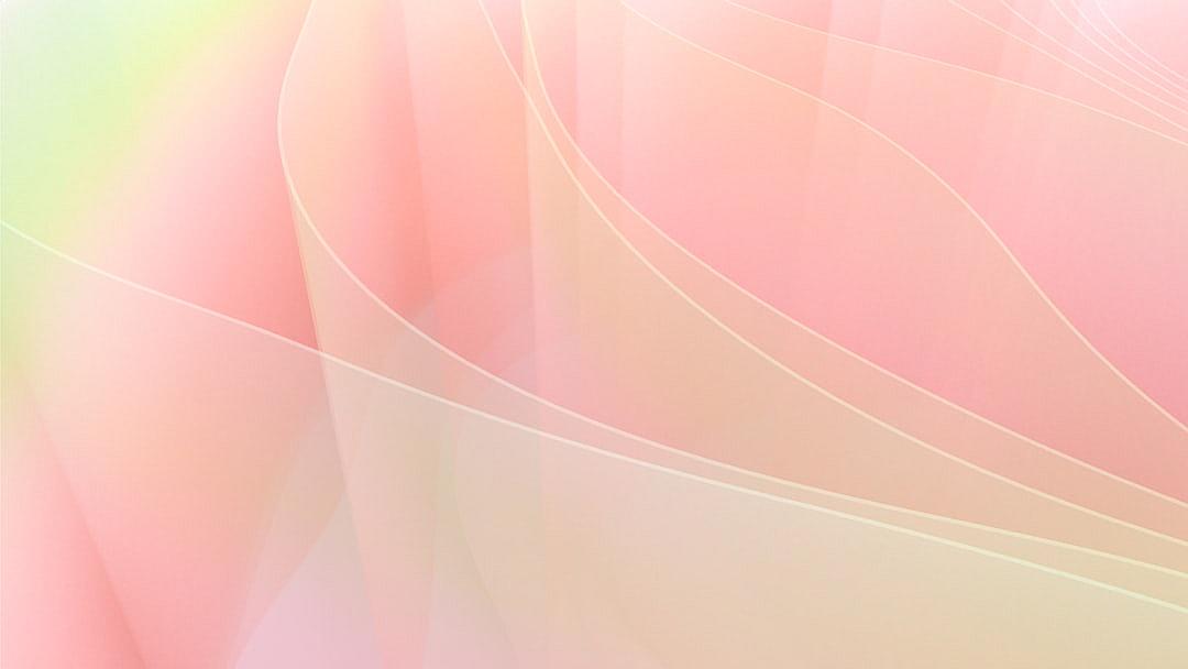 Soft pastel background with subtle wavy lines and soft gradients, creating an elegant and dreamy atmosphere. Soft pink hues create a gentle contrast against the light tones of yellow or green to add depth and vibrancy. The curves on each side give it visual interest while maintaining its soft and delicate appearance. This design is suitable for various applications such as backgrounds, covers, prints, packaging, and more. It can be used in vector format or as an illustration, isolated on white, in high resolution.