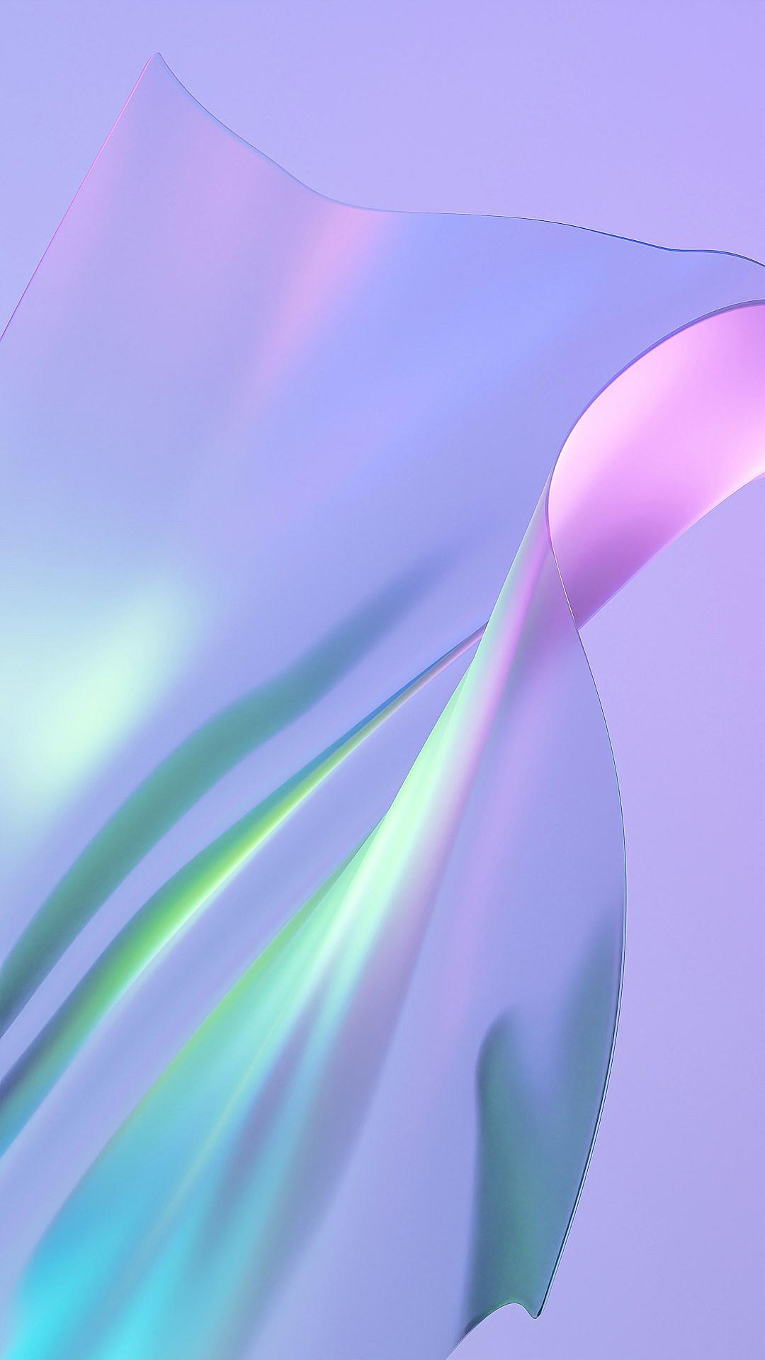 3D rendered abstract pastel colored background with soft light and gradient, holographic iridescent curved shape in the air in the style of no artist.