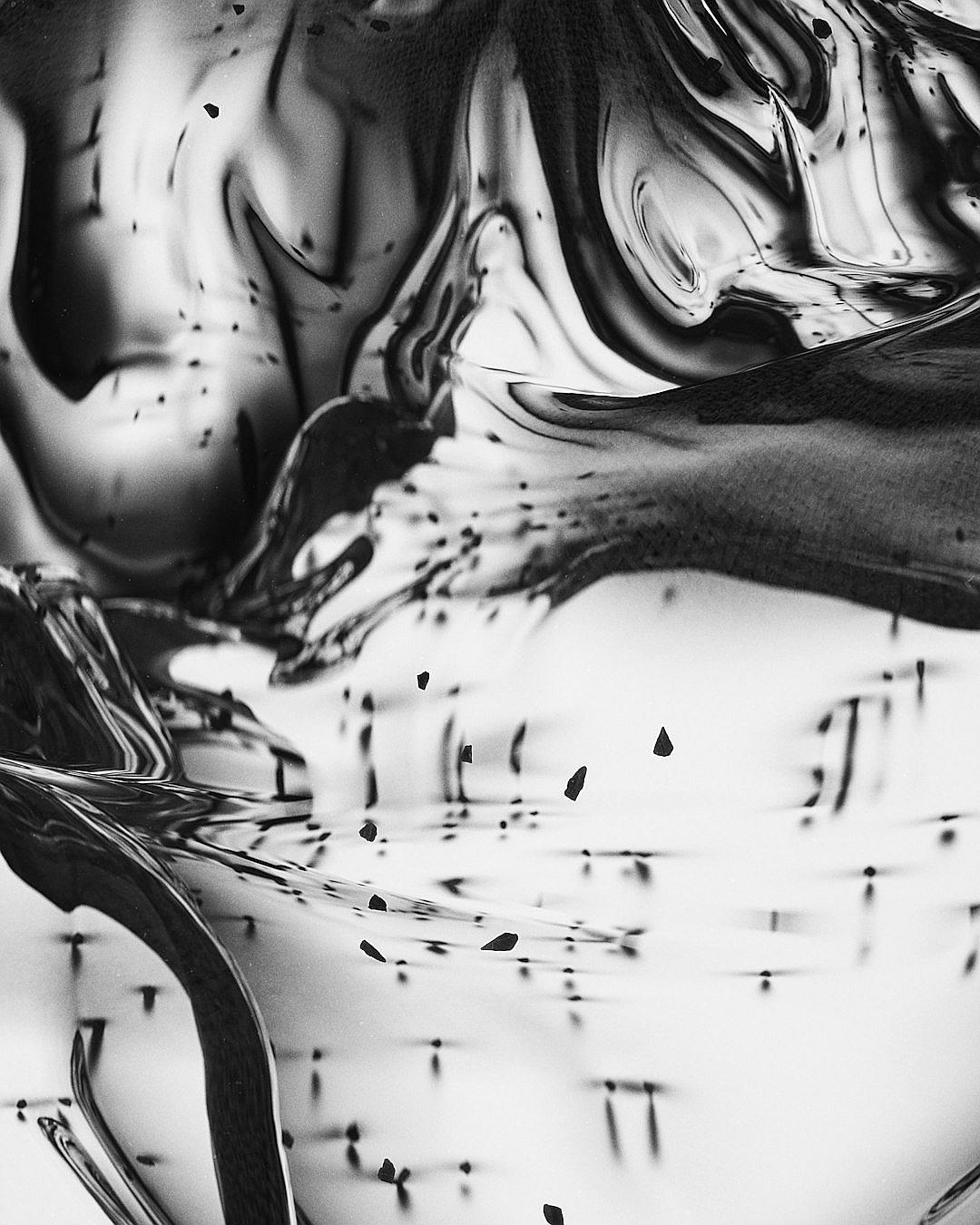 Abstract liquid black and white background with musical notes, in the style of high resolution photography, insanely detailed, fine details, professional color grading, in the style of artstation, sharp focus, soft shadow, film grain, natural lighting, high key light, super clean shot on sony alpha A7 III.