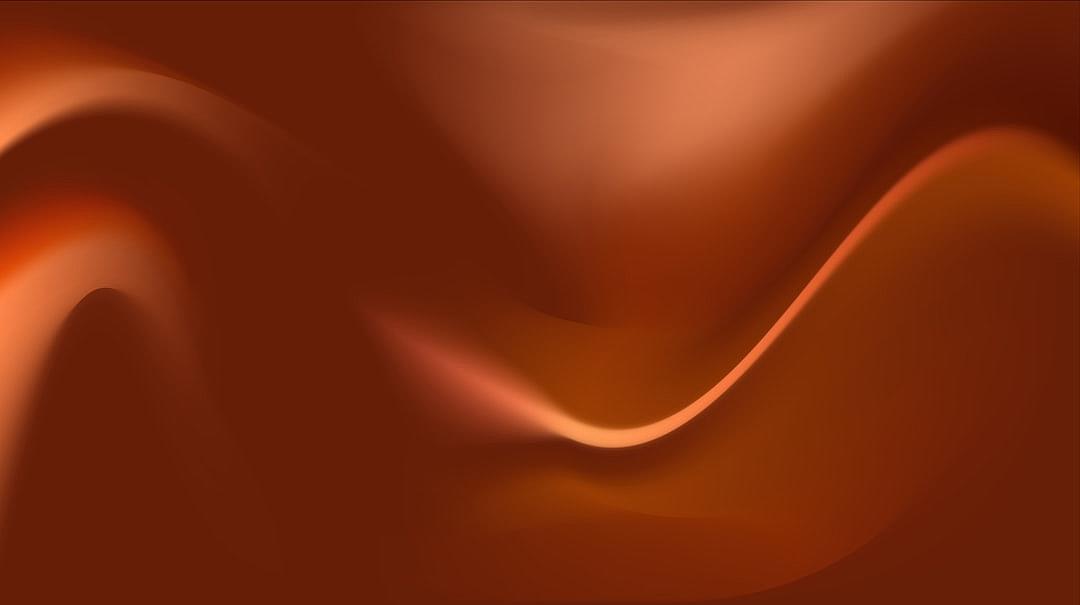 Dark brown background with soft curves and waves, soft lighting, in the style of vector illustration, simple lines, warm color scheme, solid color gradient background, blurred focus, blurred effect, blurred foreground. Abstract chocolate texture background, brown abstract wave shape, simple, smooth, soft, blurred, in the style of vector illustration, vector graphics, simple shapes, warm colors, warm tones, warm light.