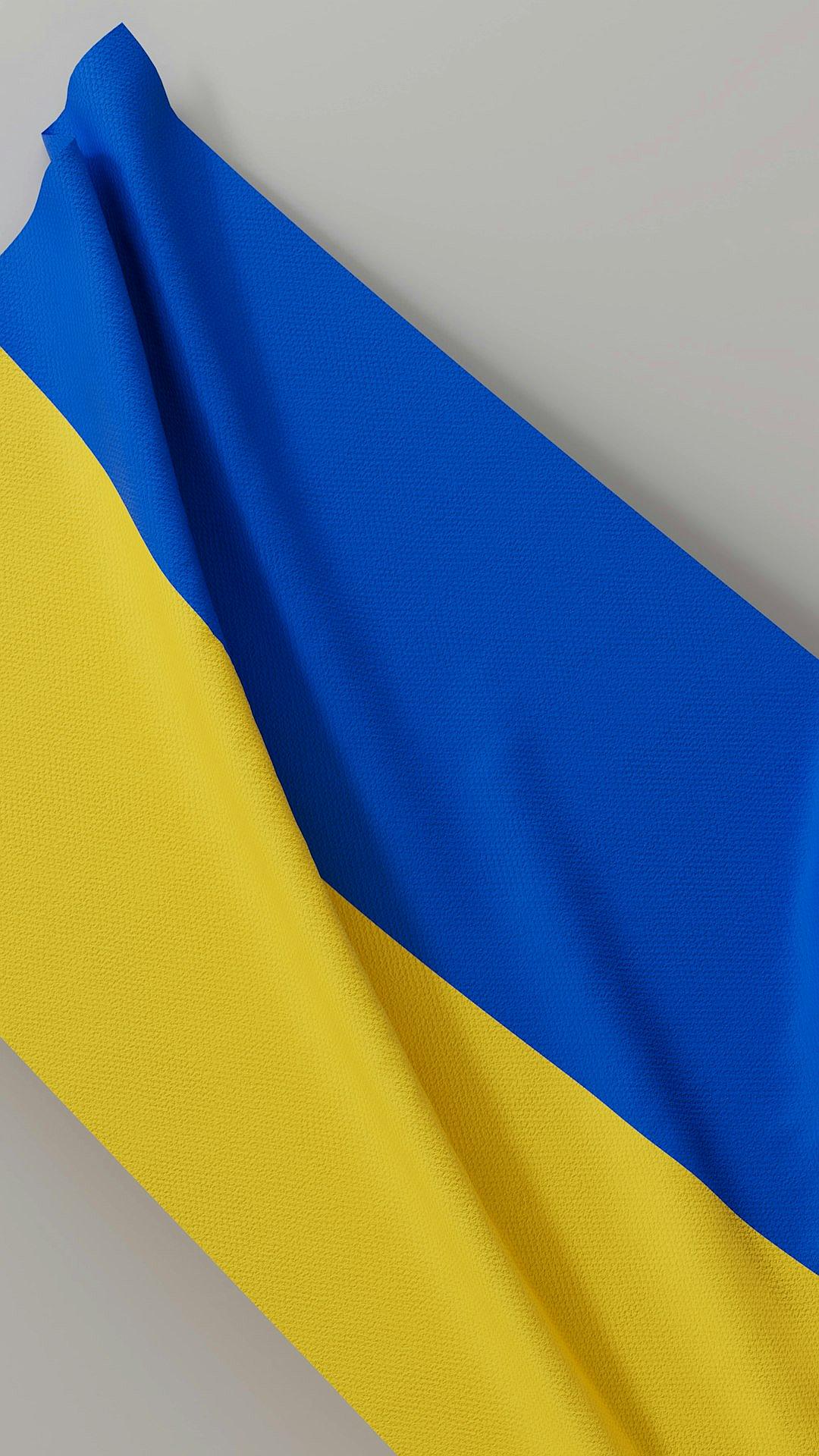 Ukraine flag with blank background, yellow and blue color scheme, top view, closeup shot, white space on the left side of the banner, minimalistic design, high resolution, professional photograph, studio lighting, depth of field, natural light, macro lens, sharp focus, in the style of hyperrealistic, HDR, high quality, high detail