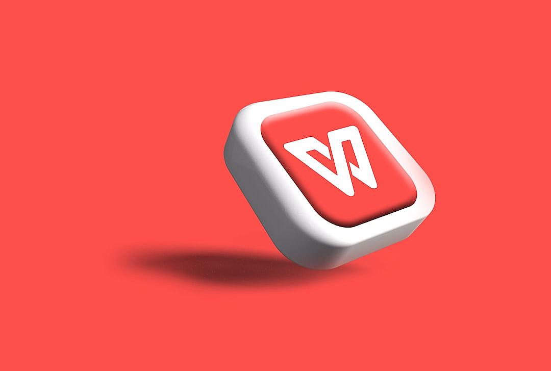 3d icon of wibi wordmark logo, white on red background, isometric view, blender render