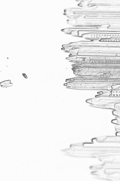 A pencil drawing of multiple overlapping pencil lines, each representing different sizes and angles of thinness, creating an abstract representation of water droplets on glass. The background is white with no other elements or textures visible. There's space at the top for text or graphic element. The focus should be on capturing the delicate details in texture and lighting to give depth to these simple line drawings. No shadows. High resolution.