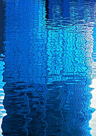 Blue water ripples in the style of [Amedeo Modigliani](https://goo.gl/search?artist%20Amedeo%20Modigliani). Architectural photography with a Nikon D850 camera. --ar 45:64