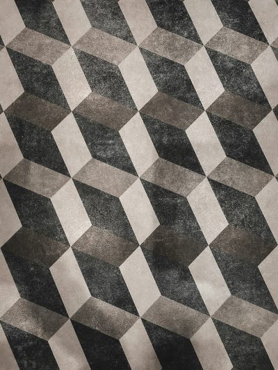 Geometric pattern, worn out, grunge, vintage style, monochrome, dark grey and beige tones, in the style of hyper realistic, high resolution, high definition, high quality, high detail, high contrast, high clarity, sharp focus, super detailed, HDR. --ar 3:4