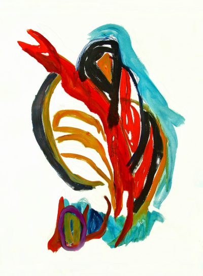 A simple colorful drawing of an abstract figure in the style of [Henri Matisse](https://goo.gl/search?artist%20Henri%20Matisse), on a white background, with loose and gestural brushstrokes, of an anthropomorphic bird with human body parts painted in the style of [Peter Max](https://goo.gl/search?artist%20Peter%20Max) and [Wassily Kandinsky](https://goo.gl/search?artist%20Wassily%20Kandinsky). --ar 47:64