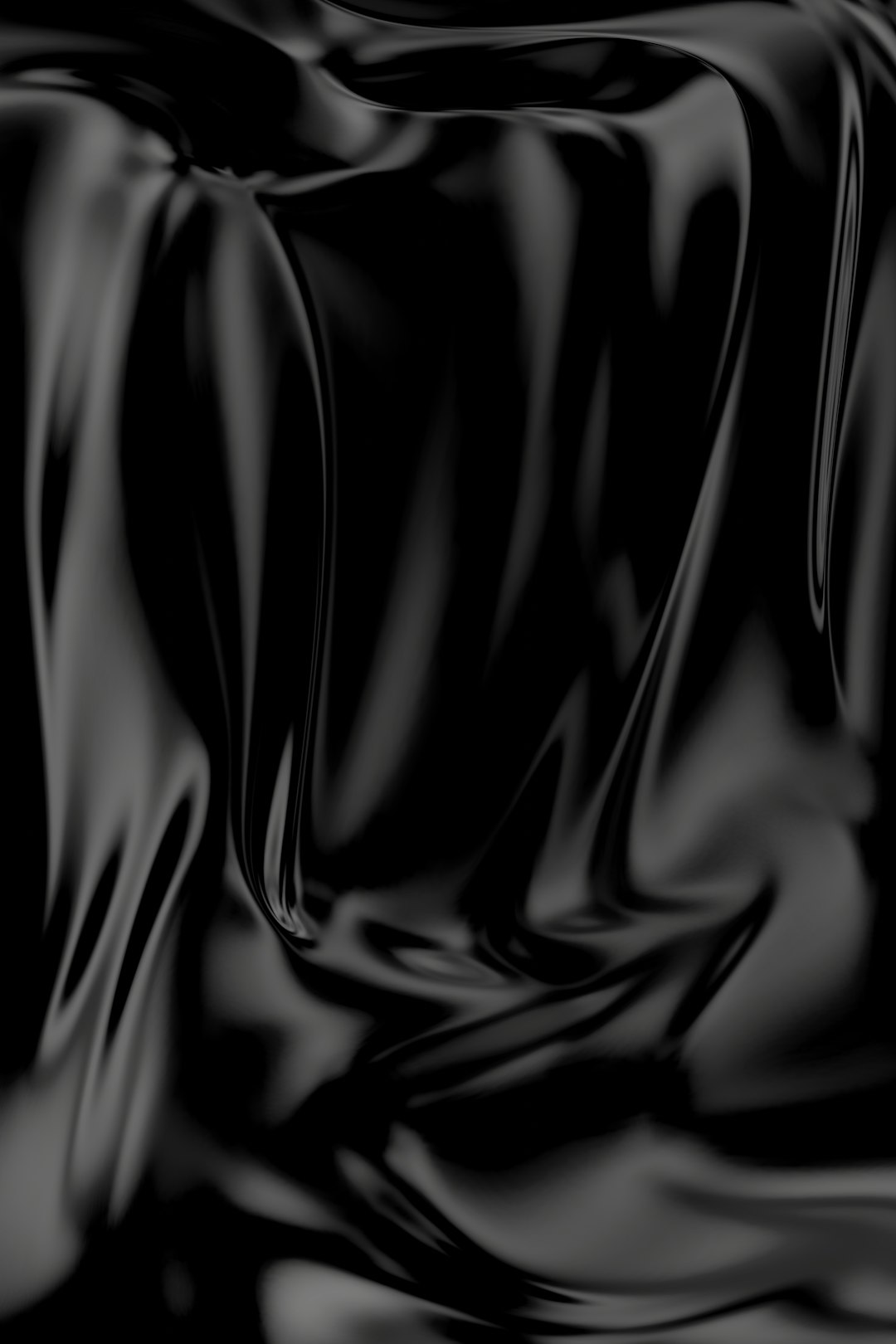 Black silk background, shiny black fabric with smooth and flowing lines, creating an elegant abstract design. The high-definition texture of the cloth creates depth and dimensionality, making it suitable for various creative projects such as backgrounds, digital art or graphic designs. –ar 85:128