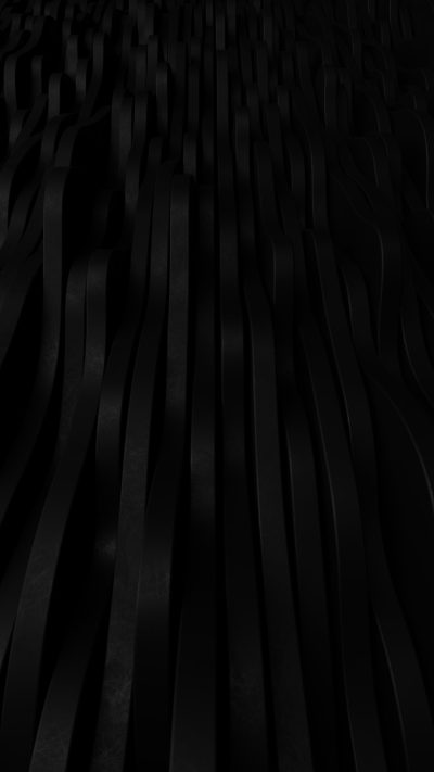 Black background with waves of black lines, a dark abstract texture in the style of minimalism, 3D rendering in a simple style, dark tones, a top view wide angle shot with high resolution, high detail, and high quality. --ar 9:16