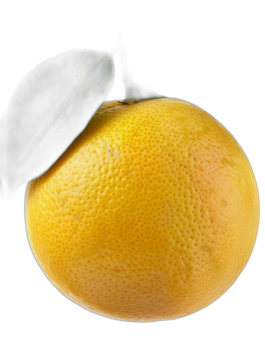 close up photo of yellow grapefruit with green leaf on black background, high resolution digital photography in the style of [David LaChapelle](https://goo.gl/search?artist%20David%20LaChapelle)