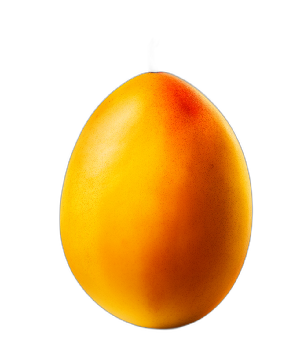 A yellow egg, hyperrealistic style, black background, bright and vivid colors, high resolution, professional photograph, macro photography, product shot, ecommerce design, no text or logo