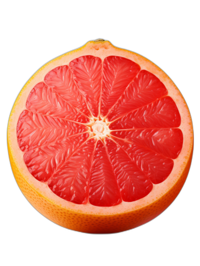 Grapefruit by Velma, isolated on a black background, in a high resolution photograph.