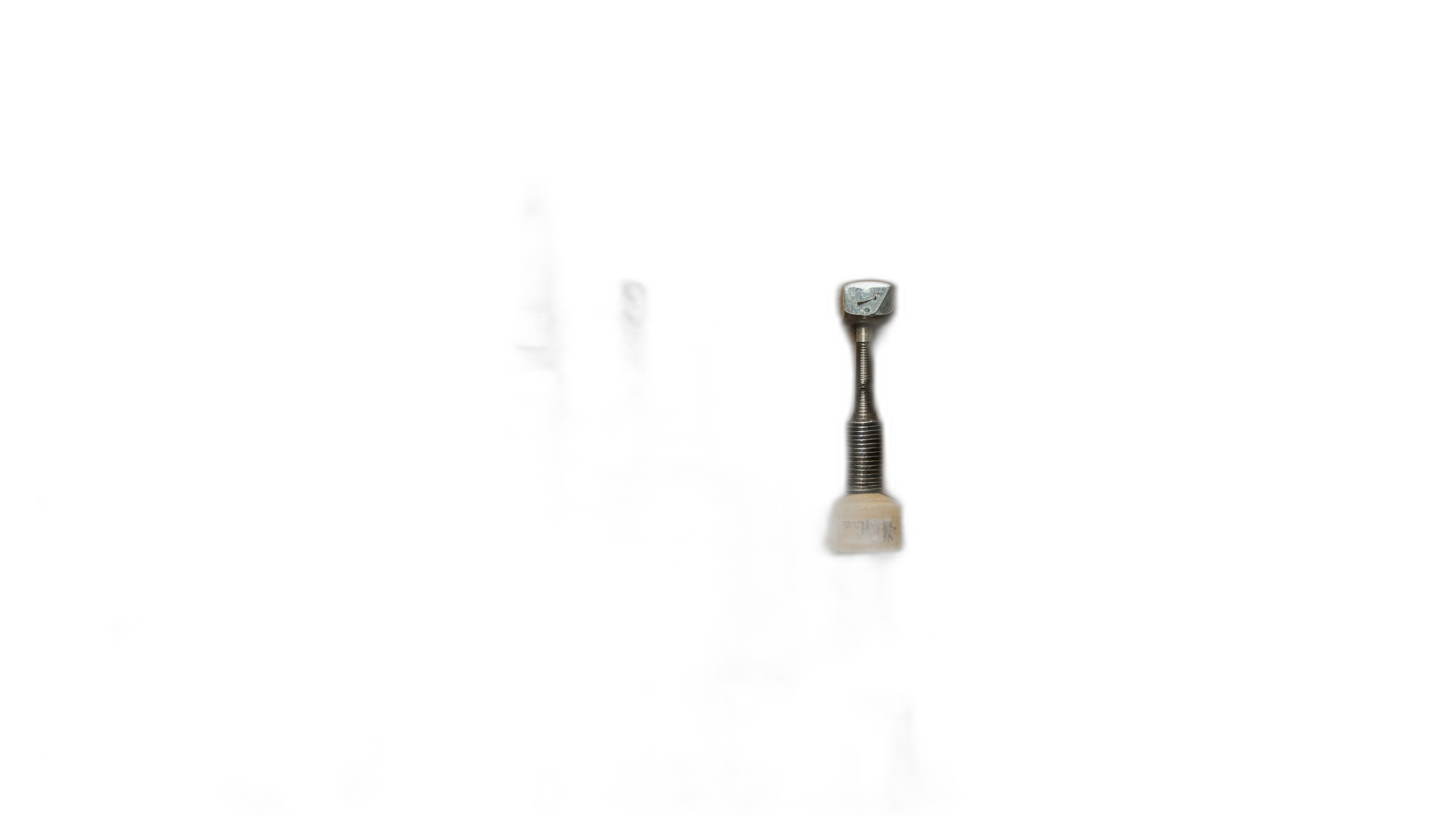 A small illuminated flashlight is floating in the air against a black background. The flashlight has a wooden handle and a white LED light bulb on top. It is shown from the front view in high resolution photography. The style is photorealistic, captured with a Canon EOS at F/8, ISO400, and a shutter speed of f5.6.