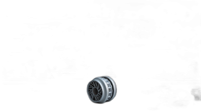 a small silver car wheel with the sports rim on it floating in black background, high speed photography, 2K, hyper quality