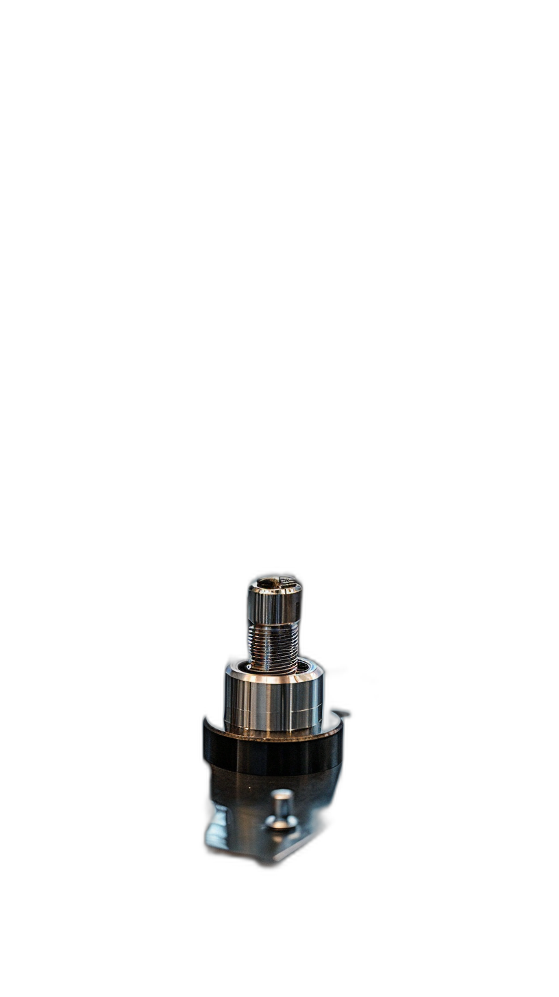 closeup photo of an e SIMPLE vape tank head, chrome metal, on black background, low angle, centered composition, studio lighting, high resolution photography, hyper realistic, super detailed