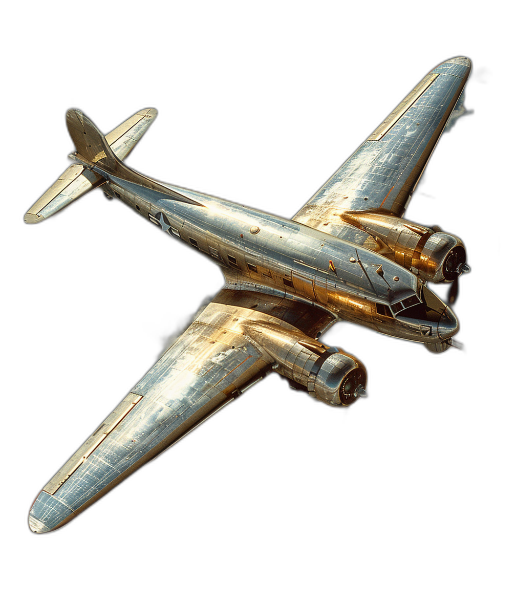 vintage gold and silver airplane, on black background, concept art by [James Gurney](https://goo.gl/search?artist%20James%20Gurney), top down view