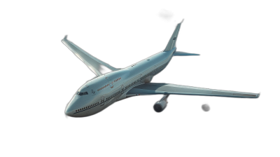 3d render of white boeing airplane flying in black background, low angle shot, perspective view, photorealistic, hyper realistic, octane rendering, high resolution photography, cinematic lighting, volumetric light, ambient occlusion, volumetric fog, hyper detailed