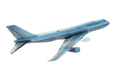 3d render of flying boeing airplane, side view, on black background, low angle shot, high resolution photography, insanely detailed and intricate, sharp focus, isolated object, stock photo