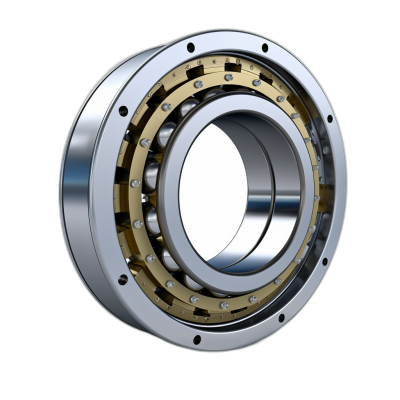 3d render of ball bearings, isolated on black background, hyper realistic