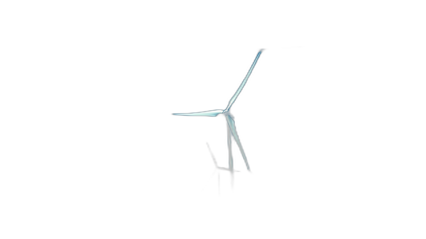 minimalist wind turbine on black background, low light, minimalism, simple, modern, sleek,