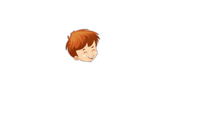 A cute cartoon avatar of little boy with ginger hair smiling in the dark, with simple lines and black background. The head is small and round, featuring soft edges and delicate features. It exudes an adorable charm, capturing attention on its face. Cartoon character design style. Black solid color background. Pixar animation influence.